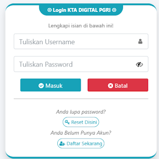 Register PGRI Simeulue - Persatuan Guru Republik Indonesia Cabang Simeulue